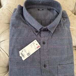 Flannel checked l/s shirt XL with tags